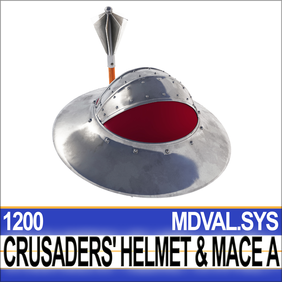 SmartCgArtCGT's tweet image. New @SmartCgArtCGT Product #3DModel:
#MiddleAges
Crusaders' Helmet and Mace A 1200 AD Outremer
C4D - 3DS - OBJ @Maxon_Cinema4D @MaxonVFX
BLENDER @Blender
VUE6 to 23 [FREE SW]
POSER 6 to 14 / DAZ @poserpro @daz3d!
#3D #Archaeology
cgtrader.com/designers/Smar…
cgtrader.com/3d-models/mili…