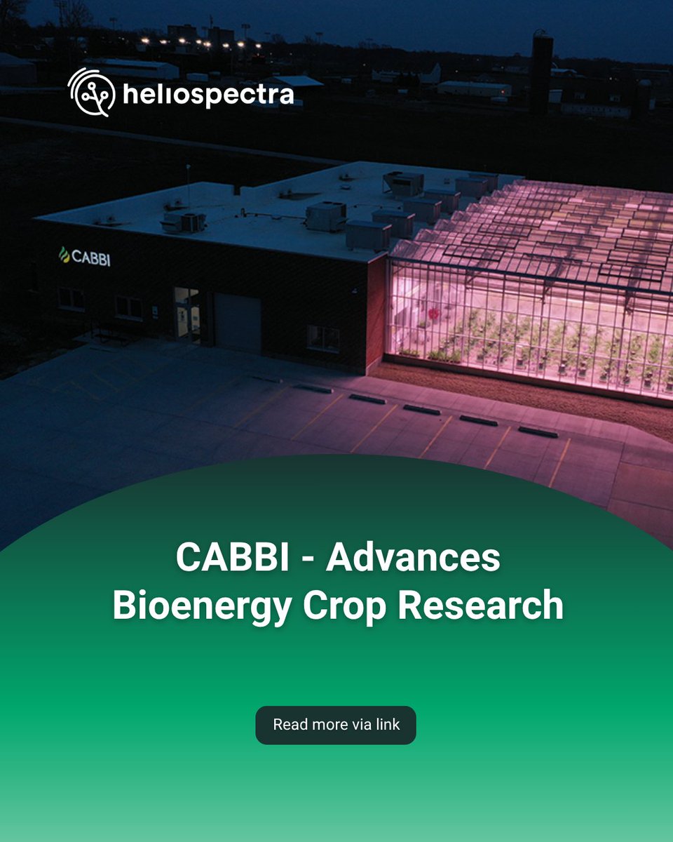 Heliospectra's tweet photo. CABBI advances bioenergy crop research with precise, energy-efficient greenhouse control using Heliospectras MITRA X LED lights and helioCORE™ control system 💡

Read more:
https://t.co/z3qyGjKzjX https://t.co/5TMpWZ3A8O