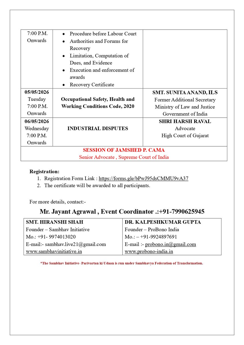 Registration link: 
forms.gle/bPwJ95dsCMMU9v…