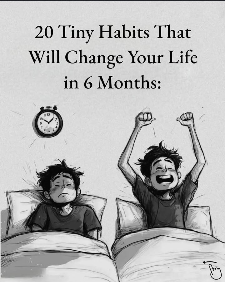 Aspireachievee's tweet photo. 20 Tiny Habits That Will Change Your Life in 6 Months: https://t.co/livXcVkEl0