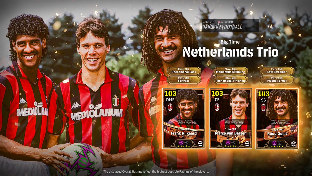 Tanuki_Concept3's tweet image. [Concept]
Netherlands Trio

 #eFootball #Concept #イーフト