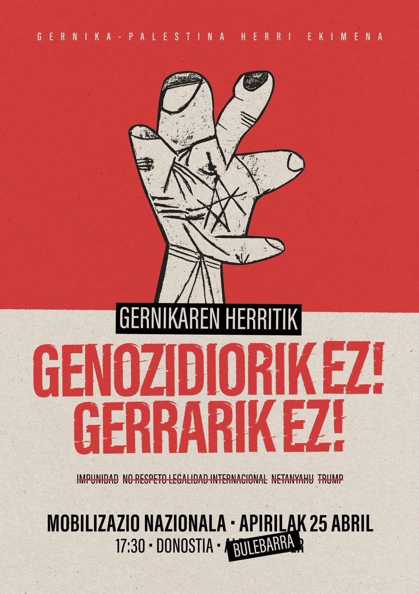 Gernika-Palestina Herri Ekimena tweet media