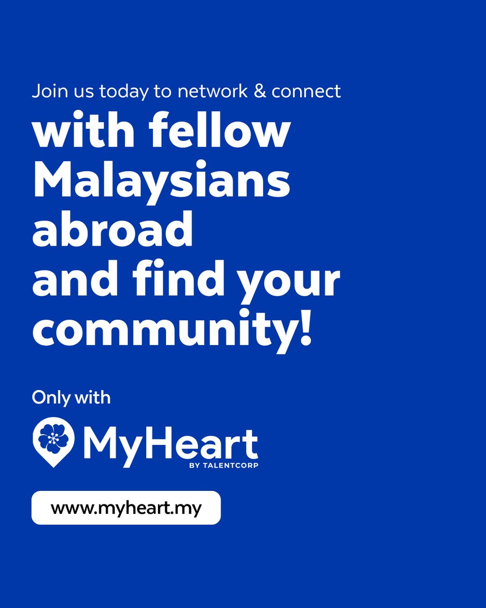 TalentCorpMsia's tweet image. If you’re looking for a career bridge, global mentorship and a way to stay connected to fellow Malaysians, you’re in the right place.

🔗 Join the network here: myheart.my

#MyHeart #TalentCorp #NetworkAndConnect