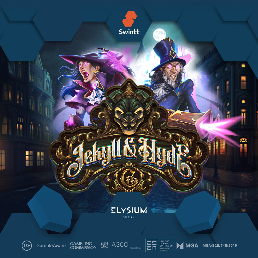 Swintt_'s tweet image. Our latest release from Elysium Studios is here… and it has a split personality 🧪

Enter Dr. Jekyll &amp;amp; Ms. Hyde Co., where control and chaos collide with every spin.

bit.ly/4csEGi9

🔞 18+ | Please gamble responsibly

#Swintt #NewRelease #DrJekyllHyde #iGaming