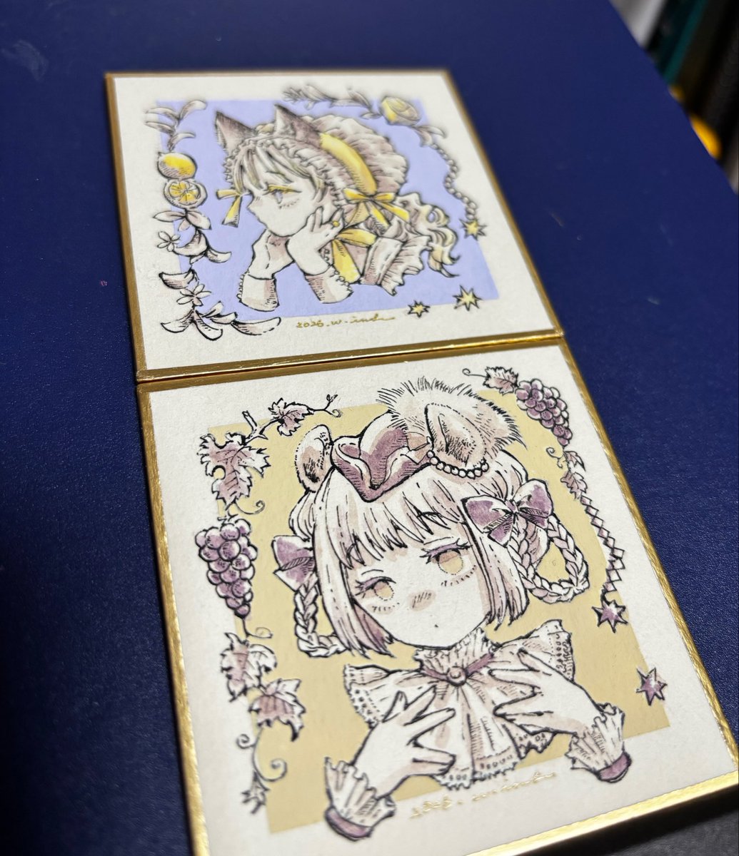 2枚目できました✨️
ねこちゃん予定をねずみちゃん。
バランス的にあと1枚欲しいな…疲。