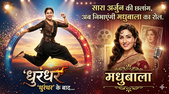 livenewindia01's tweet image. #BigUpdate 
🚨‘मधुबाला’ बनेंगी सारा अर्जुन!

 सारा अर्जुन को मिली संजय लीला भंसाली की मेगा बायोपिक 🎬
📅 शूटिंग जुलाई 2026 से शुरू
🔥 ‘धुरंधर’ के बाद करियर का सबसे बड़ा मौका

#MadhubalaBiopic #SaraArjun #SanjayLeelaBhansali #BollywoodNews #Breaking #trending @Sara_arjun_off