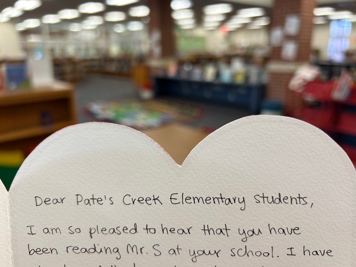 PCE_HCS's tweet photo. Our students read the book Mr. S by Monica Arnaldo and were thrilled to receive a card from her in the mail. #MrS #MonicaArnaldo https://t.co/uvwIJYGIbR