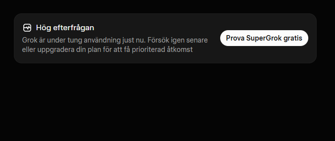 RoninPrincess86's tweet image. Whats up with Grok? Been 'High demand' 2 days in a row now... #grok #ai #elon