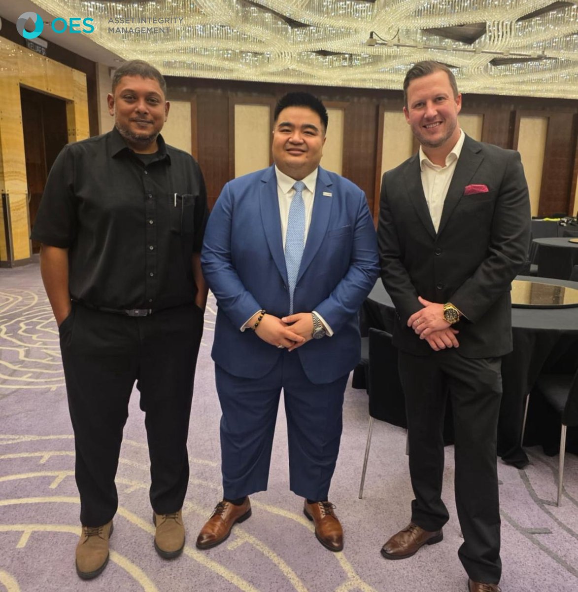 OESGroup's tweet photo. OES was proud to attend the IADC Safety Awards 2025, held on April 1st at the Grand Hyatt Kuala Lumpur.
Representing OES at this prestigious industry event were Adam Gibson, Managing Director – APAC, and Gulam Yusuf, Business Development Manager, joining industry peers to - https://t.co/AjJiUQV9bQ