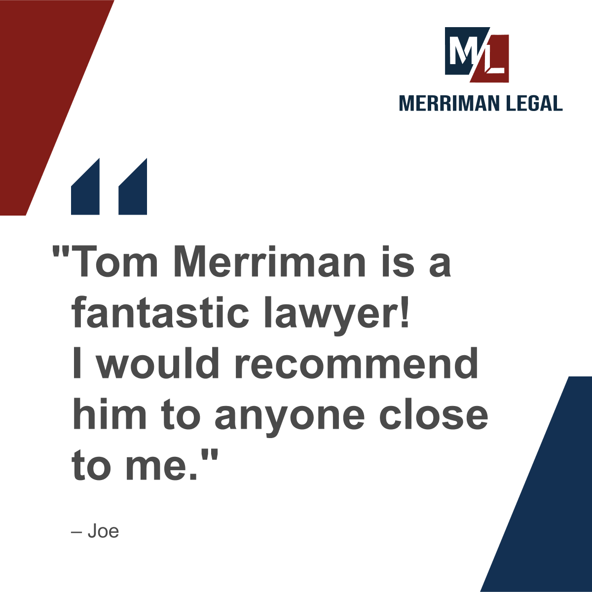MerrimanLegal's tweet photo. We truly appreciate your recommendation. It’s always our goal to provide compassionate guidance and strong advocacy, and we’re glad we could make a difference for you.

Read more testimonials from our clients here:
https://t.co/kcGkpT6uFH https://t.co/ooRbmze5c3