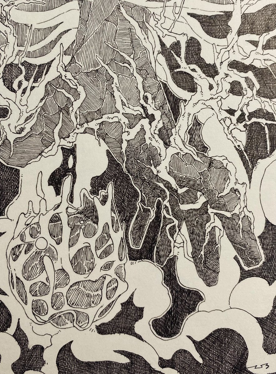 「風の御手」「雷の御手」   (過去絵)
#ペン画 #イラスト