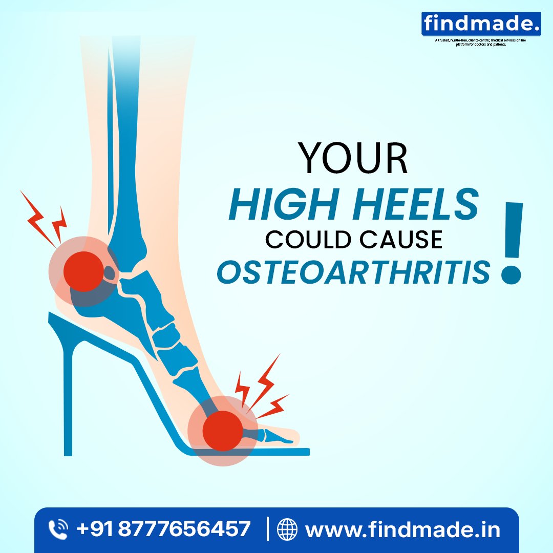 Findmadein's tweet image. High heels look great 👠
But are they hurting your joints? ⚠️
Long-term use can increase the risk of osteoarthritis and joint pain. Balance style with comfort and take care of your feet 💙

#JointHealth #Osteoarthritis #FootCare #HealthyLiving #StayComfortable #Findmade
