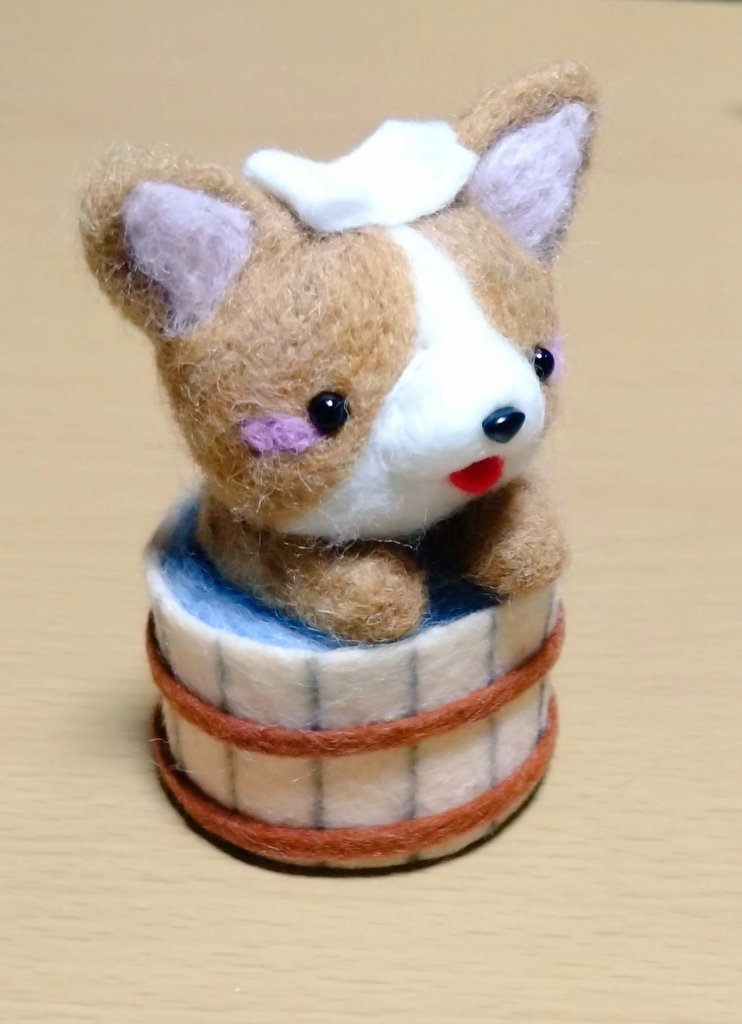 羊毛フェルト　アレンジメント　コーギー　ハンドメイド 羊毛フェルトでコーギーを作るよ！ - YouTube