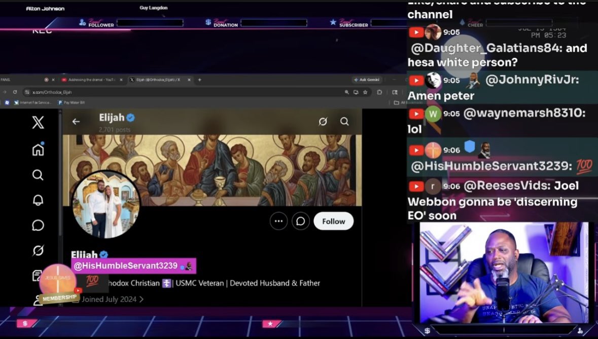 <a href="/AL_J82/">Alton T. Johnson</a> 

I was made aware you spoke about me on your live stream yesterday

However, I was told you didn’t actually address what I said, but you resorted to Ad-homs

The video says “members only” so I can’t verify for myself

What’s the deal?