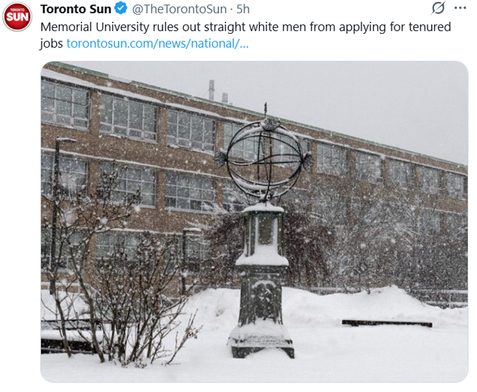 A trans walks into Church for Mass, and if they feel offended by the scriptures being delivered-the church is fined and arrests will be made Hate Speech.
A straight white man complains about hiring policy that racially and biologically eliminate him-he is charged for a hate crime