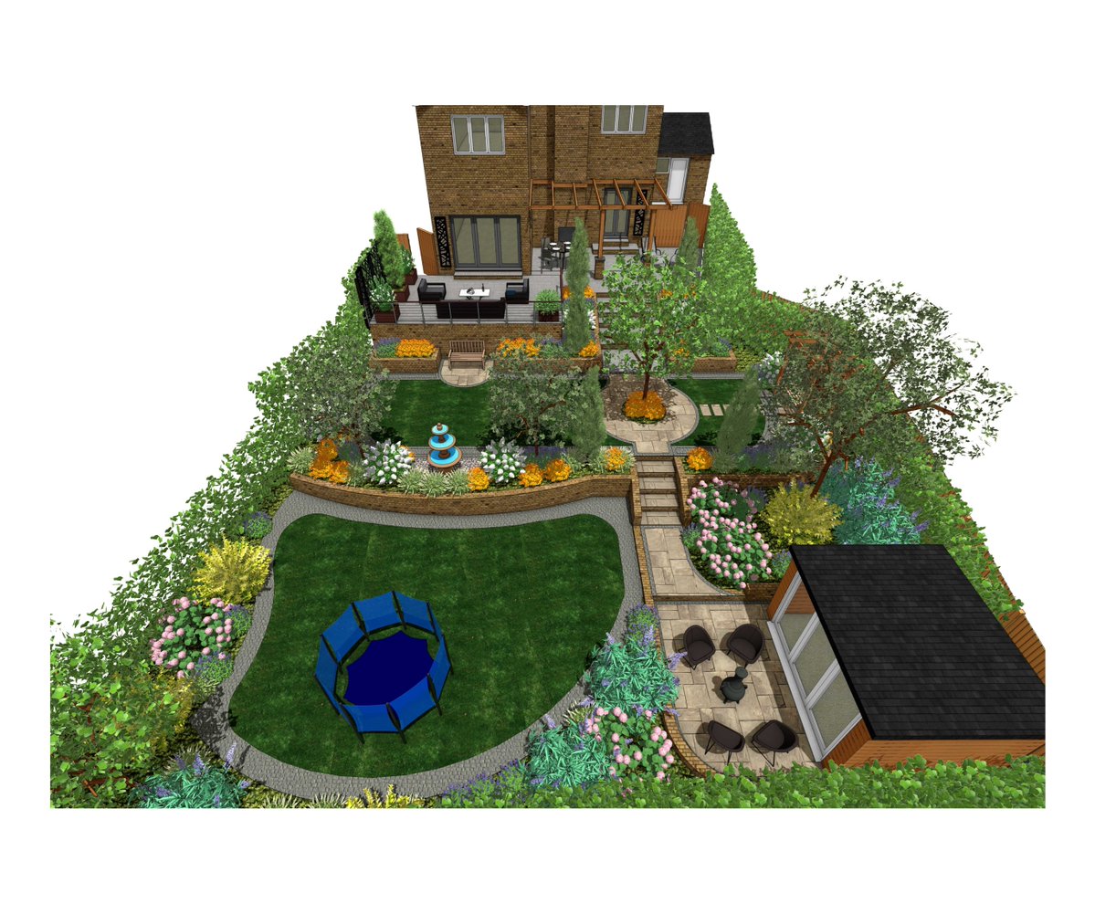 mpgardendesigns's tweet image. I designed a three-level back garden in Pontefract with two concept options and a full walkthrough animation so the homeowner could compare sandstone vs porcelain paving and different focal points before building.  wix.to/mlR1ng9 🌿📐✨ #gardendesign #landscapedesign