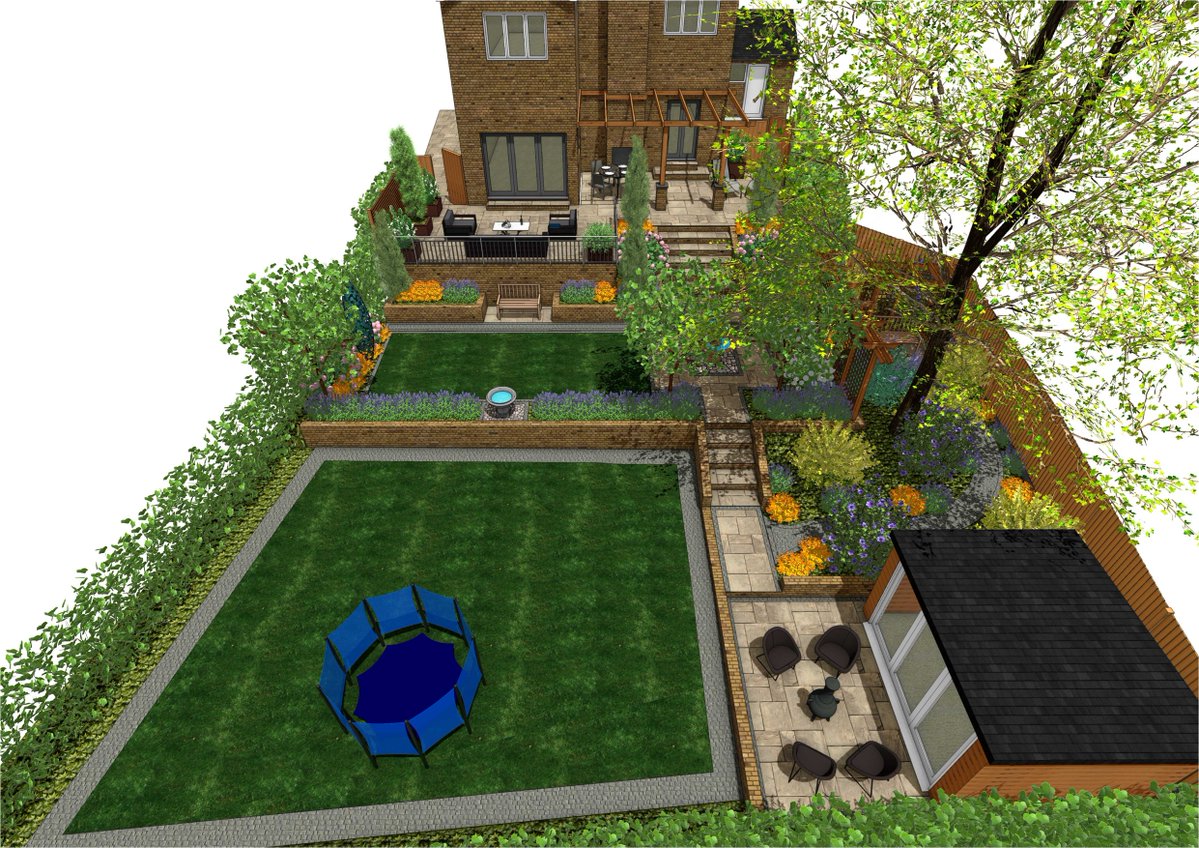 mpgardendesigns's tweet image. I designed a three-level back garden in Pontefract with two concept options and a full walkthrough animation so the homeowner could compare sandstone vs porcelain paving and different focal points before building.  wix.to/mlR1ng9 🌿📐✨ #gardendesign #landscapedesign