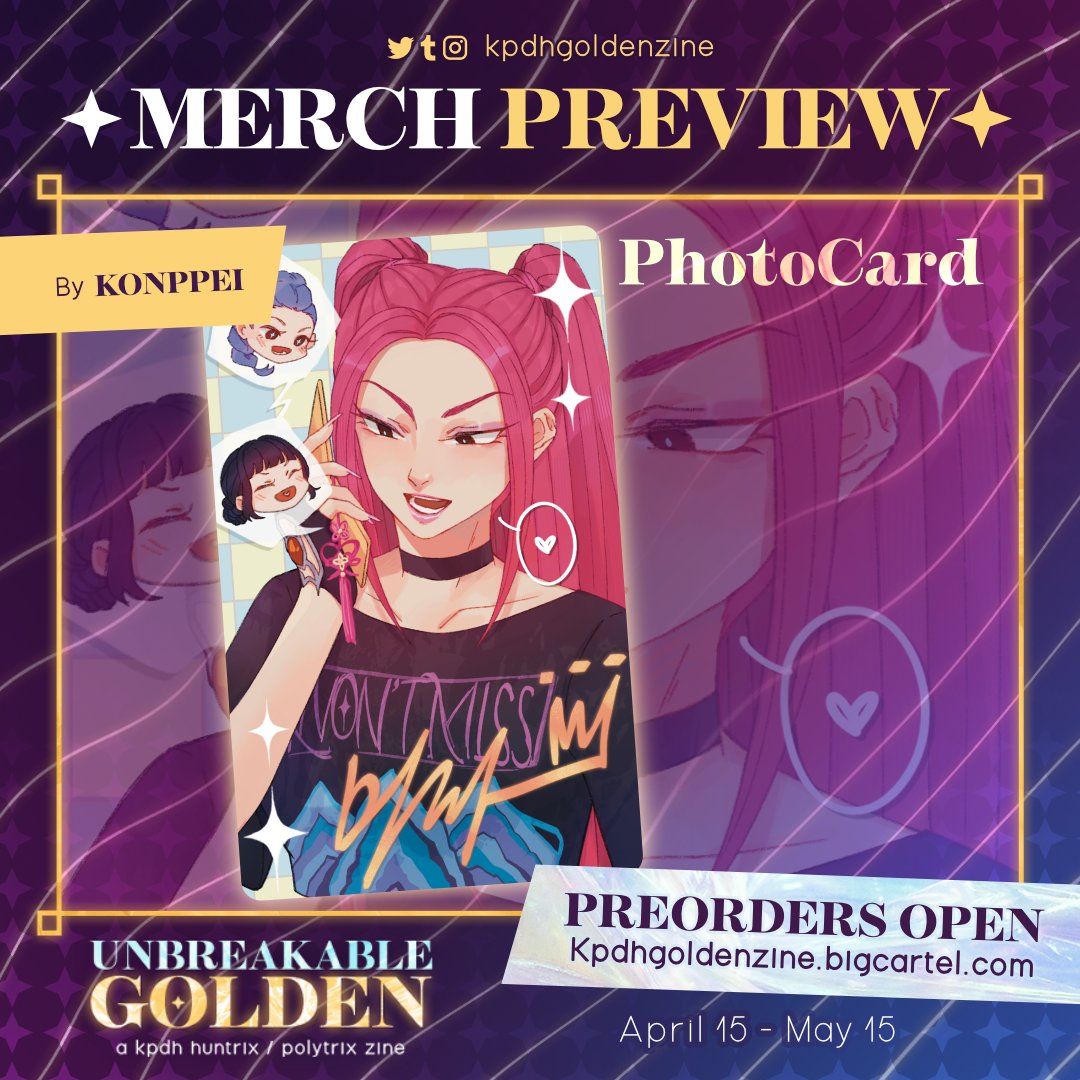 Unbreakable Golden: a KPDH Huntrix/Polytrix Zine tweet media