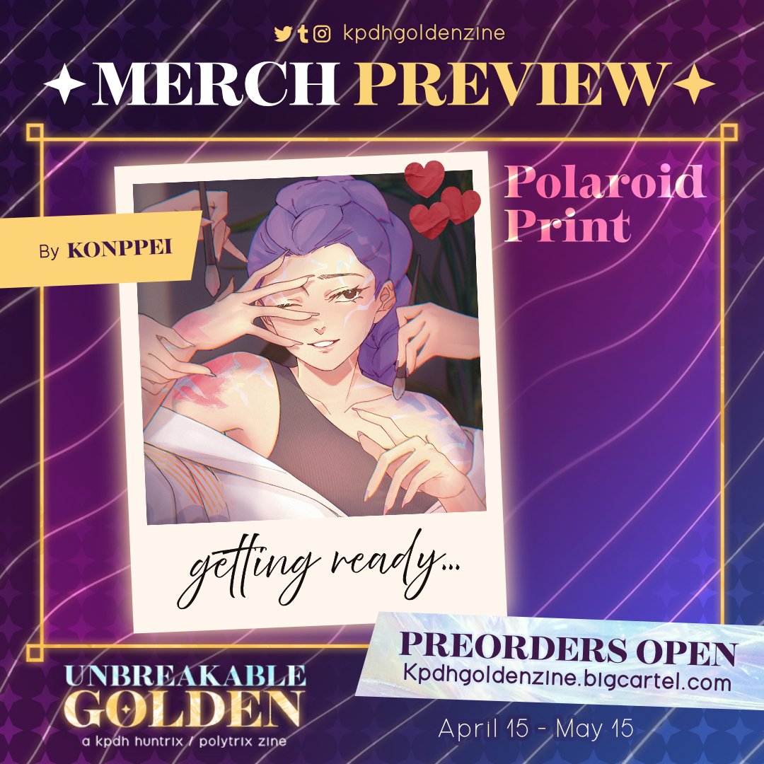Unbreakable Golden: a KPDH Huntrix/Polytrix Zine tweet media