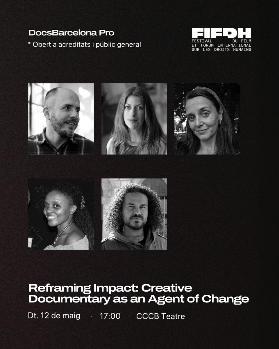 DocsBcnPro's tweet photo. Here some open activities at #Docs2026! 

Explaining the world from the digital abyss 

Maps of memory: situated witnesses and reconstruction

Reframing Impact: Creative Documentary as an Agent of Change https://t.co/hIxdNwFIac