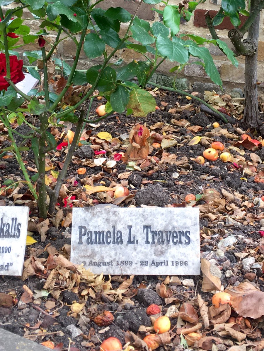 RIPTFF's tweet image. #RIP #OTD in 1996 author (the Mary Poppins series), P. L. Travers died in London at the age of 96. St Mary the Virgin's Church, Twickenham, London thefinalfootprint.com/2026/04/23/day…