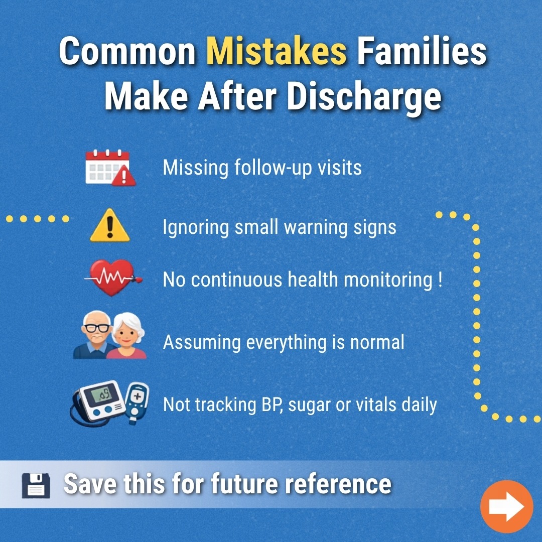 iLiveconnect's tweet image. Discharge ≠ Recovery complete.

#Missing follow-ups, #ignoring signs &amp;amp; no #monitoring can risk recovery.

Stay #connected. Stay alert.

#PatientCare #DigitalHealth #iLiveconnect #PostCare