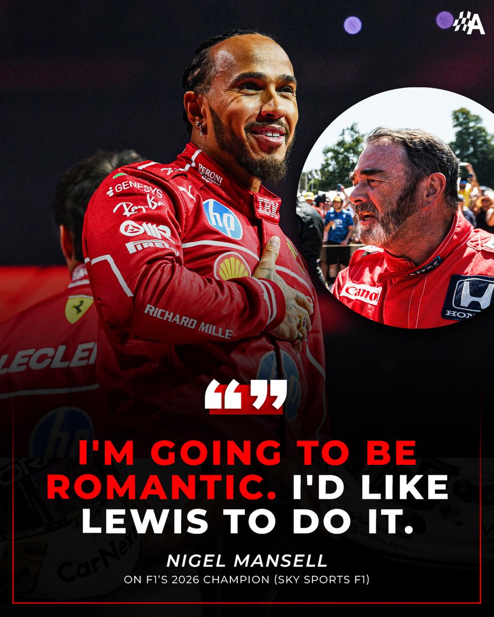 Nigel Mansell wants to see Lewis Hamilton secure a record breaking 8th F1 World Championship this year 🤝🏆🇬🇧