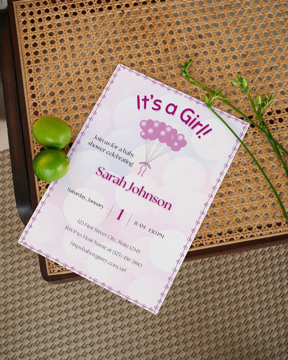 MagMillieCo's tweet image. Excited to share the latest addition to my #etsy shop: Balloons Girl Baby Shower Invitation Set - A-BALLOONS1 magnificentmillieco.etsy.com/listing/441254… #pink #babyshower #purple #balloonbabyshower #balloonbabyinvite #babyballooncard #customballoonbaby #balloonjoycard #babyshowerballoon