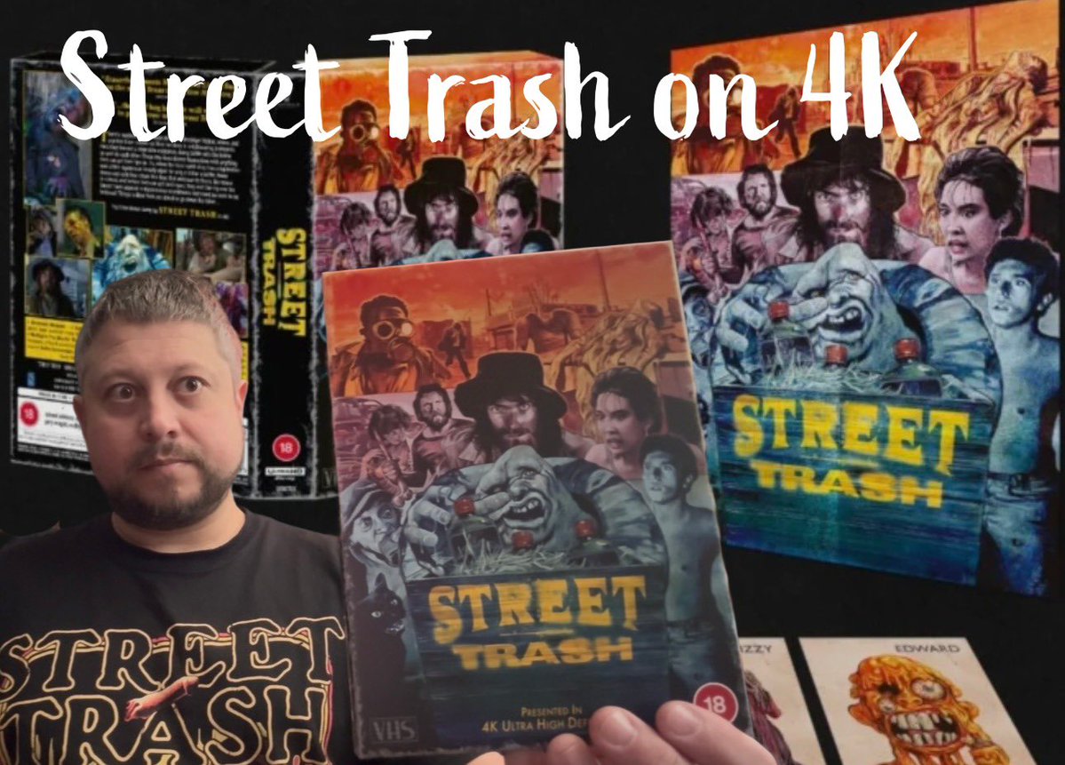 jasonimpey's tweet image. New video up on my YouTube channel looking at the new 4K release for the cult classic Street Trash released @Lightbulb_Films including lots of new extra features I made &amp;amp; my short film Nightman Meltdown #streettrash #4kuhd #cultfilm #physicalmedia youtu.be/ZYxhSCNevwA?si…