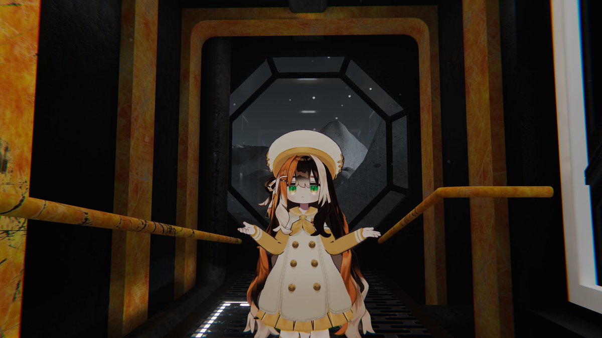 waverideraction's tweet image. #VRChat
world名：Evanesce
三毛猫キプフェルの惑星開拓？
「早く地球に帰りたいｷﾌﾟｩ」ｶﾀｶﾀｶﾀ