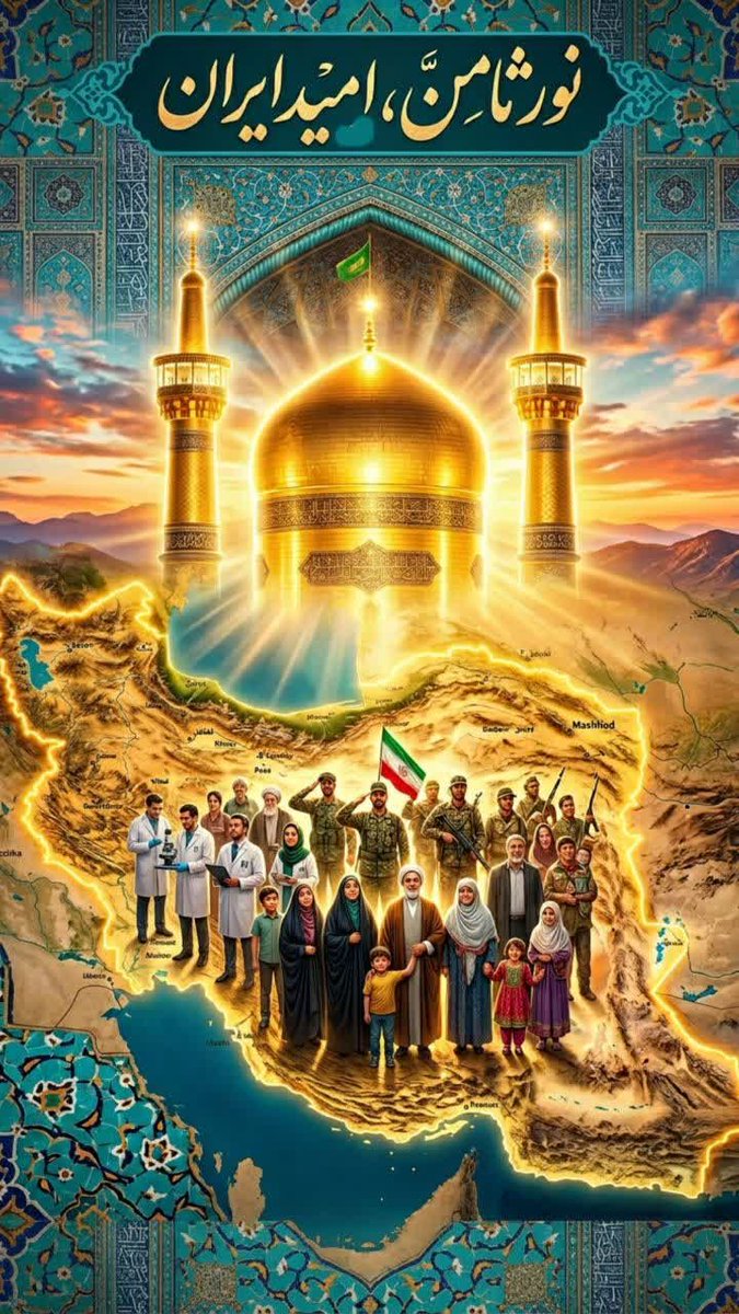 برکتِ حرمِ امام رضا(ع) و همتِ بلندِ مردمانِ این دیار، دو ستونِ اصلیِ «ایرانِ قوی» هستند؛ پیوندی که از دل برمی‌آید و بر دل می‌نشیند.
‌#ایران_امام_رضا
#ایران_درآغوش_رضا