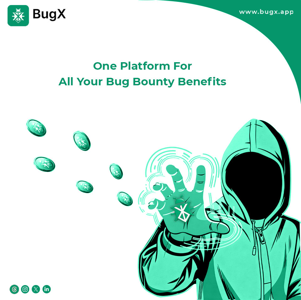 BugX_App's tweet photo. 🟩 With BugX, #ethical_hackers get everything in one place:
real targets, fair #rewards, reputation points, leaderboard rankings, #community access, and growth opportunities
More than a #bug_bounty platform, it’s where skills turn into income💻 
Join #BugX today
#CyberSecurity https://t.co/UpOt3nywpH