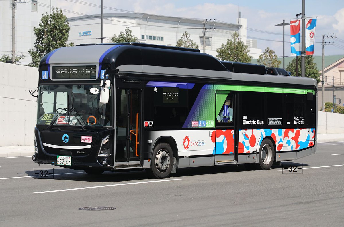 大阪シティバス Osaka City Bus なにわ230あ5243 ZAC-LV828L1 港15
