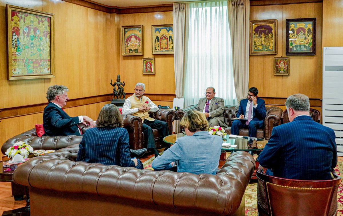 sidhant's tweet image. UK NSA Jonathan Powell in Delhi, meets EAM Dr S Jaishankar, NSA Ajit Doval