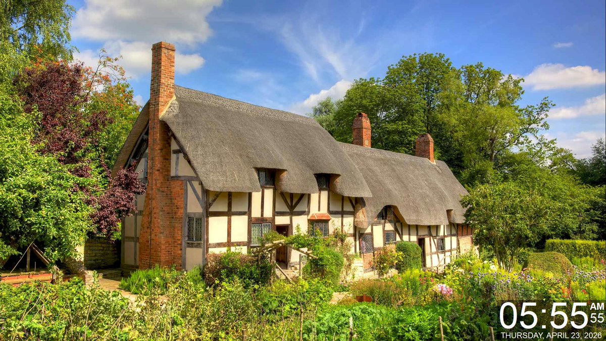 Today's Daily Wallpaper Refresh from Bing

A cottage full of stories. Shakespeare Day

bit.ly/3PfdwgI

#TodayForWindows #freedownload #tryitforyourself #imageoftheday #pictureoftheday #wallpaperoftheday
#ShakespeareDay