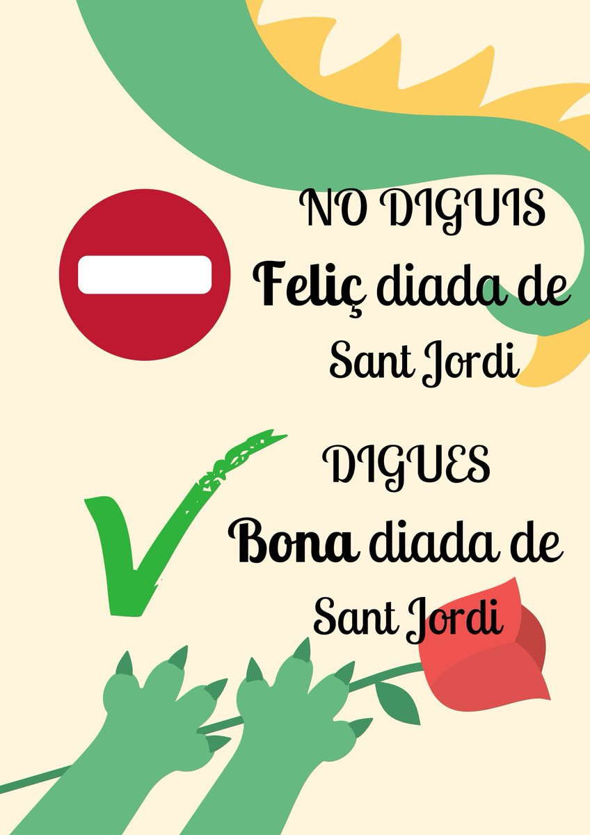 dcasellas's tweet photo. Bon Sant Jordi https://t.co/UxL934xhTu