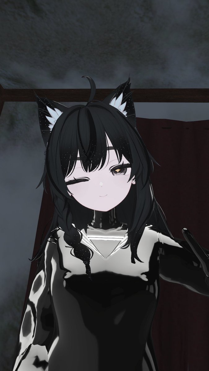 RemiLiasaikou's tweet image. ゾゾゾで自撮り

 #VRChat