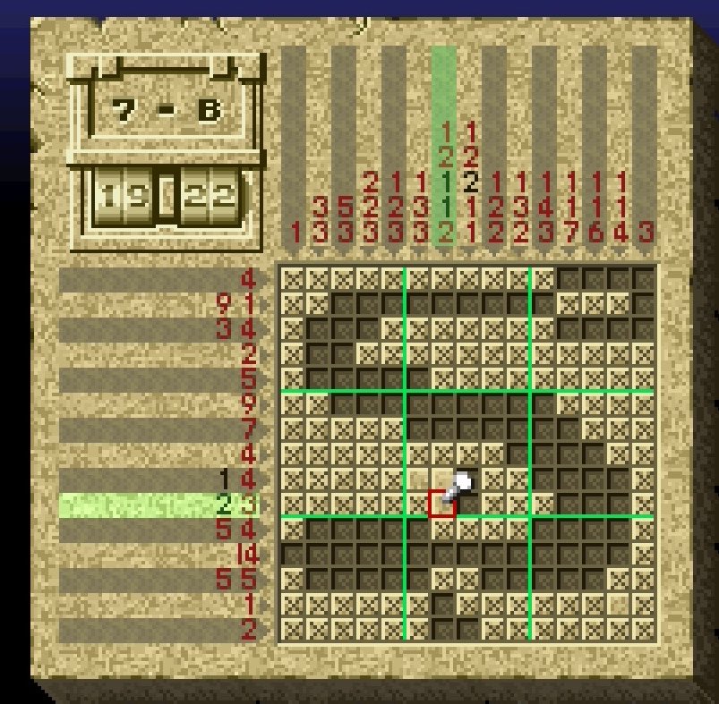 moonuhsp's tweet image. Today’s picross 74/300
Difficulty 7/10
Time 10:39
#snes #sfc #puzzle