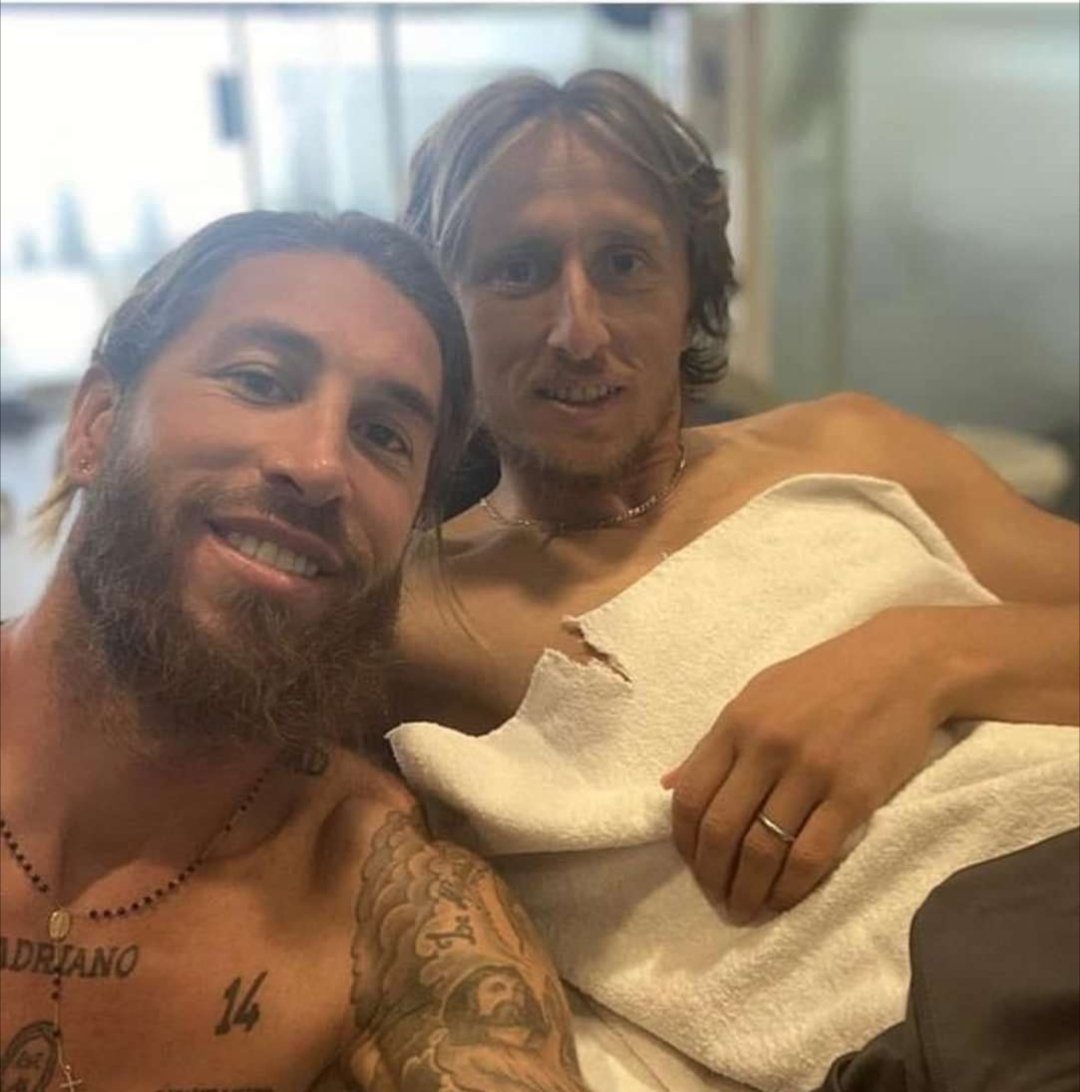 Remember when Luka Modric looked like he'd just given birth to Ramos' baby 🤣🤣🤣🤣🤣
