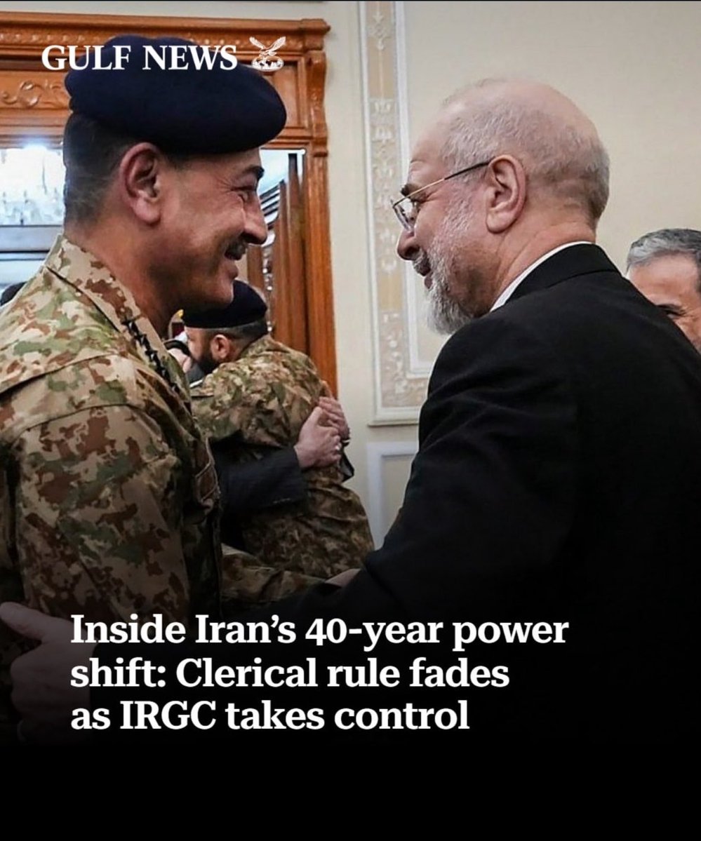 Diminishing of Clerical Authority. An important and unusual development in the Iranian system.
#Iran's power shifts from clerics to #IRGC generals as an injured Mojtaba Khamenei rules from hiding, reshaping war strategy, diplomacy and internal decision-making.