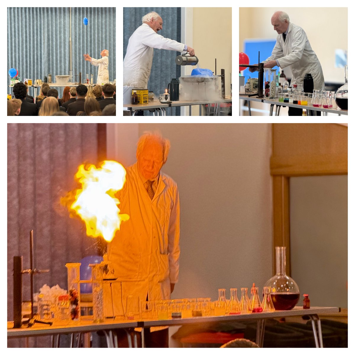 CroftonAcademy's tweet image. Throwback Thursday 🎞📷🔙
Missed it the first time? Here’s another look at Dr Szydlo’s 'As if by magic' Science Showcase at Crofton Academy from Monday! Our Year 7 &amp;amp; Year 10 pupils were captivated by the wonders of science. Brilliant learning &amp;amp; fun! #WeAreCrofton #WeLoveScience