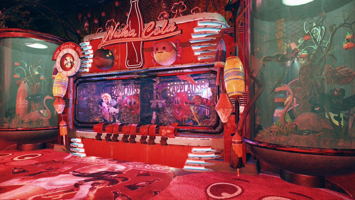 WreckItRenee's tweet image. Show me your custom wasteland fish tanks!! 🐟 👀 

@Fallout 

#fallout76 #fishtank #nukacola