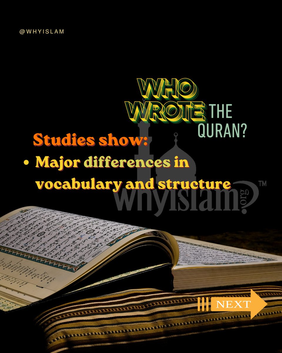 whyislam's tweet photo. Science points to something extraordinary: the Quran has a unique literary fingerprint that cannot be matched by human speech.

👉 Visit: https://t.co/euuTCA1ABc

📞 Call Us Today! 877-WHY-ISLAM https://t.co/7ucYCFnVgT