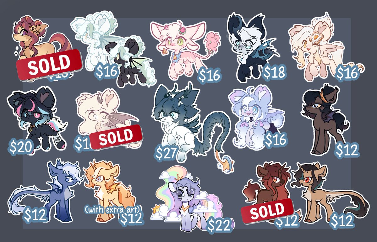 KitsumeButterfy's tweet photo. Still so many Unsold Adopts that are still available!
Comment here if wanted to claim! Or DM on Discord for private claims!
#KitsumeButterfly #mlpadopt #mlpadopts #mlpadoptable #mlpadoptables #mlpoc https://t.co/NHKtKDWZfl