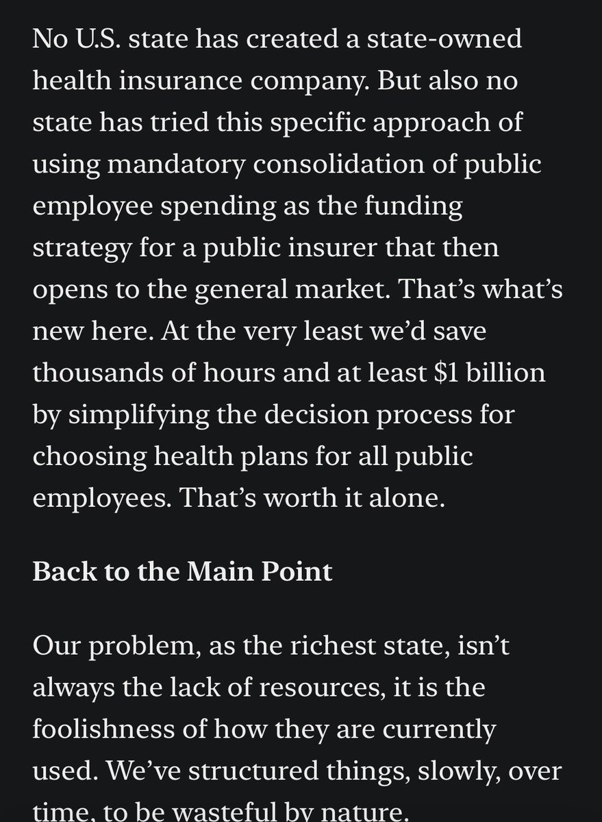 imallabboudit's tweet photo. California spends $27.5 billion on public employee health insurance premiums through thousands of separate buyers, only for it to end up at the same four companies. We are giving up our bulk purchasing power. 

Here’s how to fix it.

https://t.co/xzhXx1ojYy https://t.co/fR5qOLKHjJ