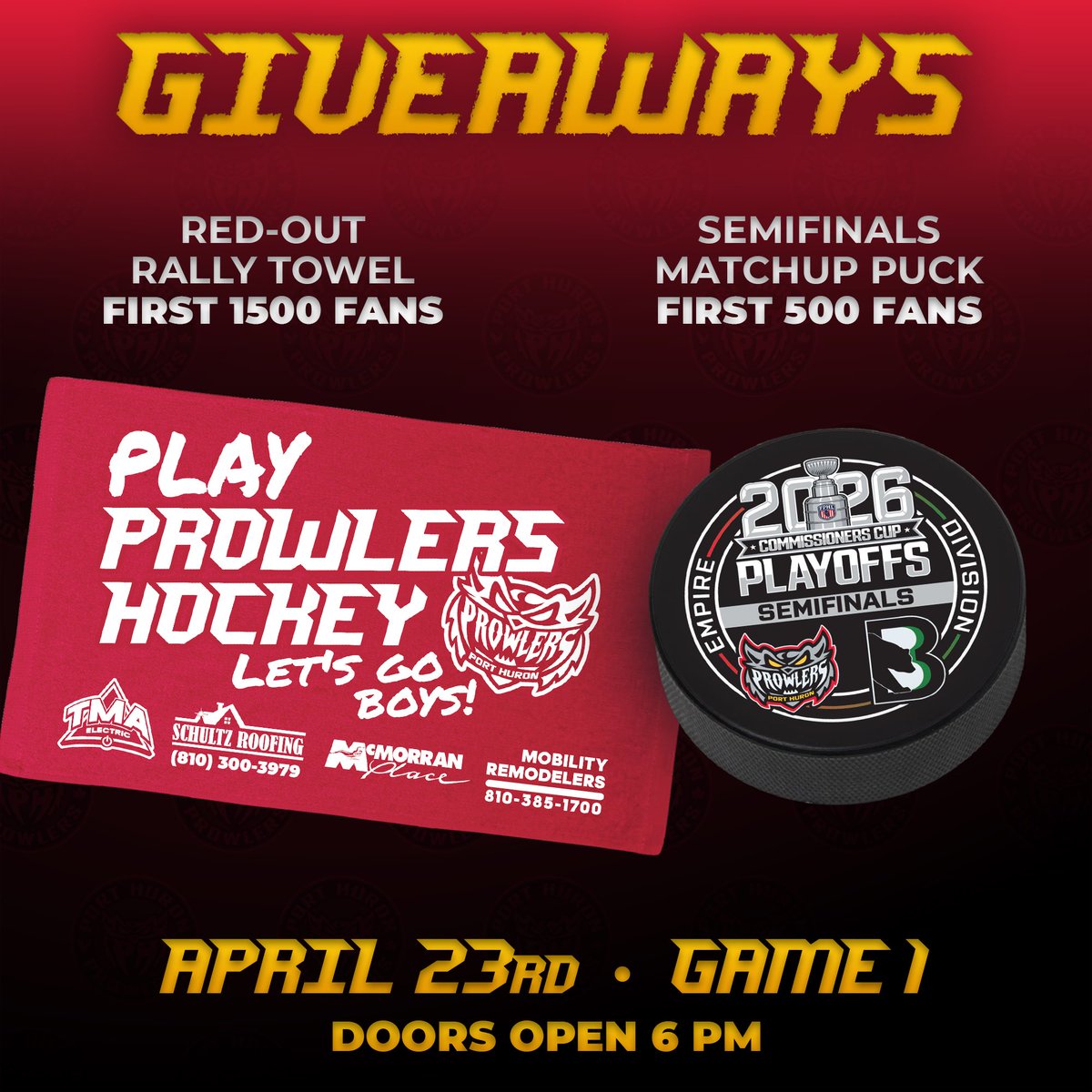 x-Port Huron Prowlers tweet media