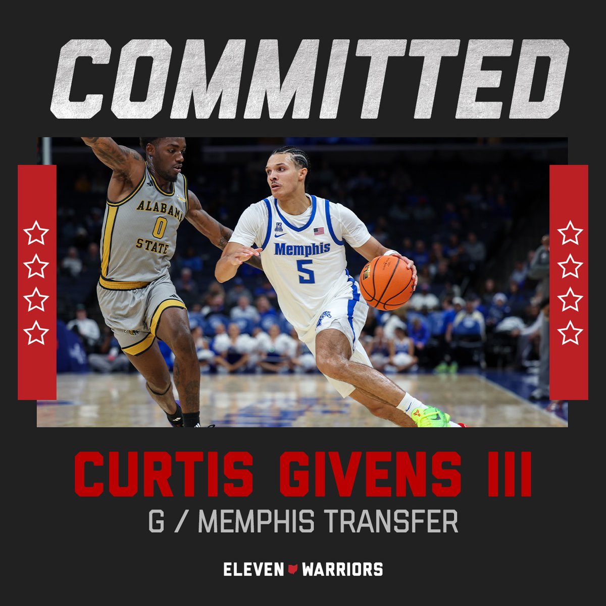 #BOOM Memphis transfer Curtis Givens III commits to Ohio State. The 6-foot-3, 185-pound guard averaged 9.4 points, 2.1 rebounds and 2.3 assists per game for the Tigers this past season.
elevenwarriors.com/ohio-state-bas…