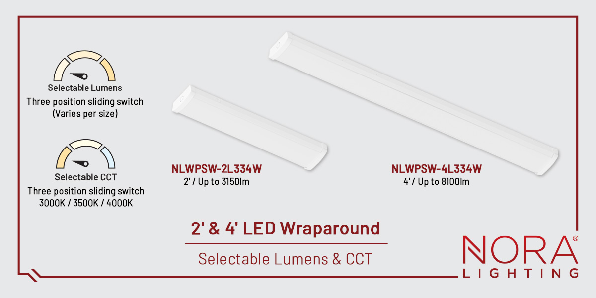 noralighting's tweet image. New product alert 🔦 The 2′ LED Wraparound is officially in production at @NoraLighting. Same selectable lumens + CCT, half the length. Perfect for stairwells, short hallways, utility spaces, and more. #LEDLighting #NewProduct