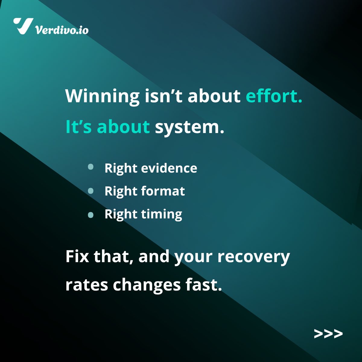 VerdivoCBs's tweet image. Stop guessing. Start recovering more.

👉 See how Verdivo helps brands take control of disputes

#Chargebacks #EcommerceGrowth #BusinessSystems #RevenueRecovery