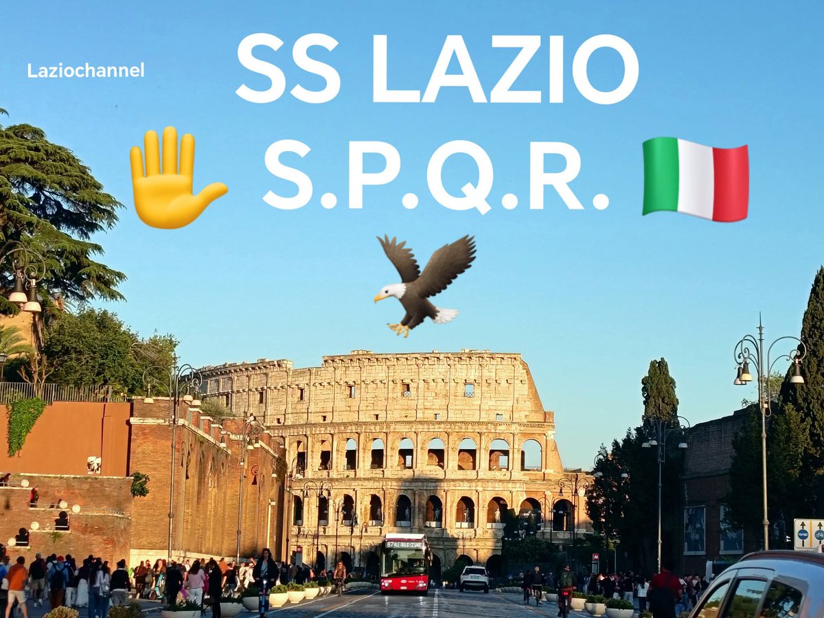 LazioChannel's tweet image. Ce dispiace pe' quarcuno ma i colori de #Roma so' questi ⚪🔵 #Lazio